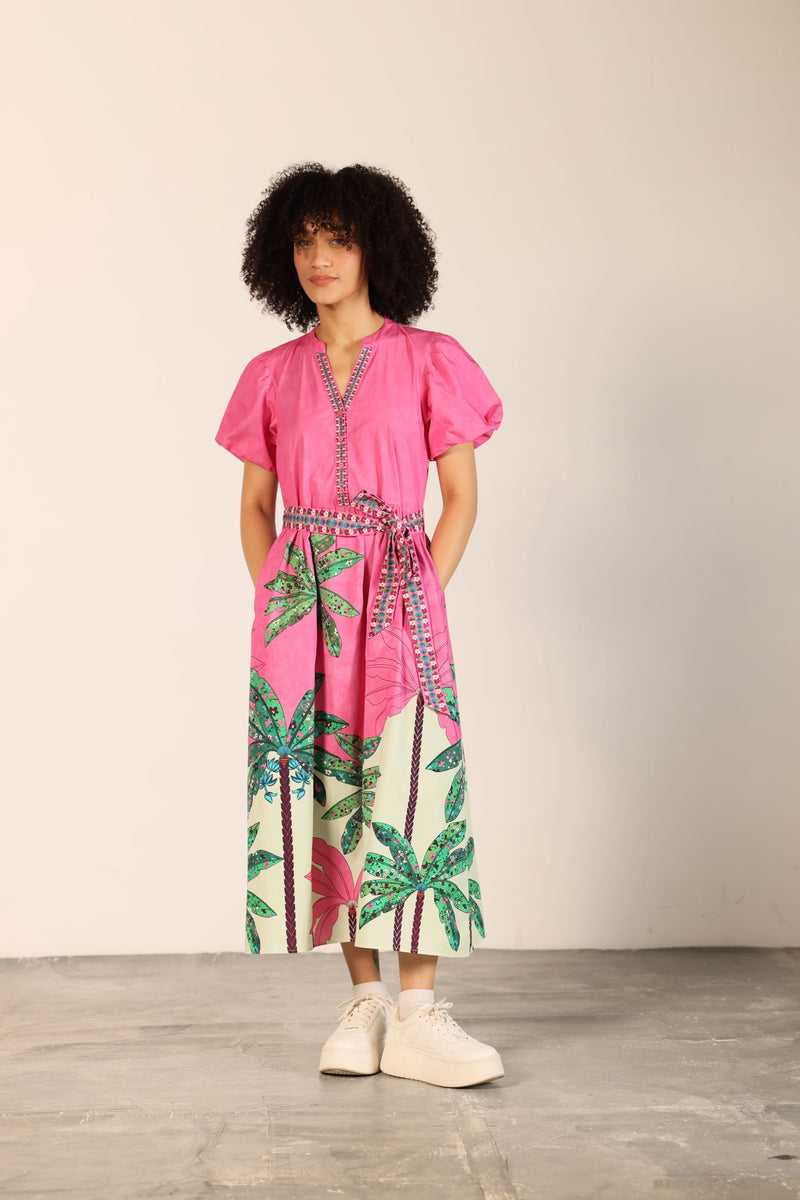PINK TROPICS NOVA DRESS by Maude Vivante