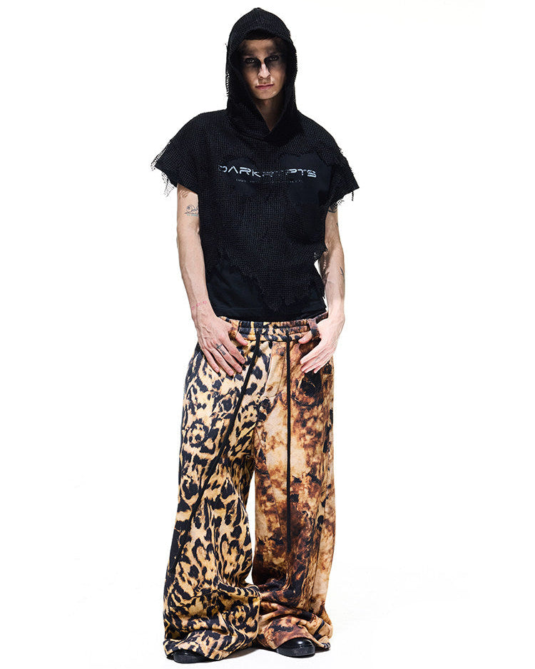 Leopard Print Wide Sweatpants by OFFCULTURE