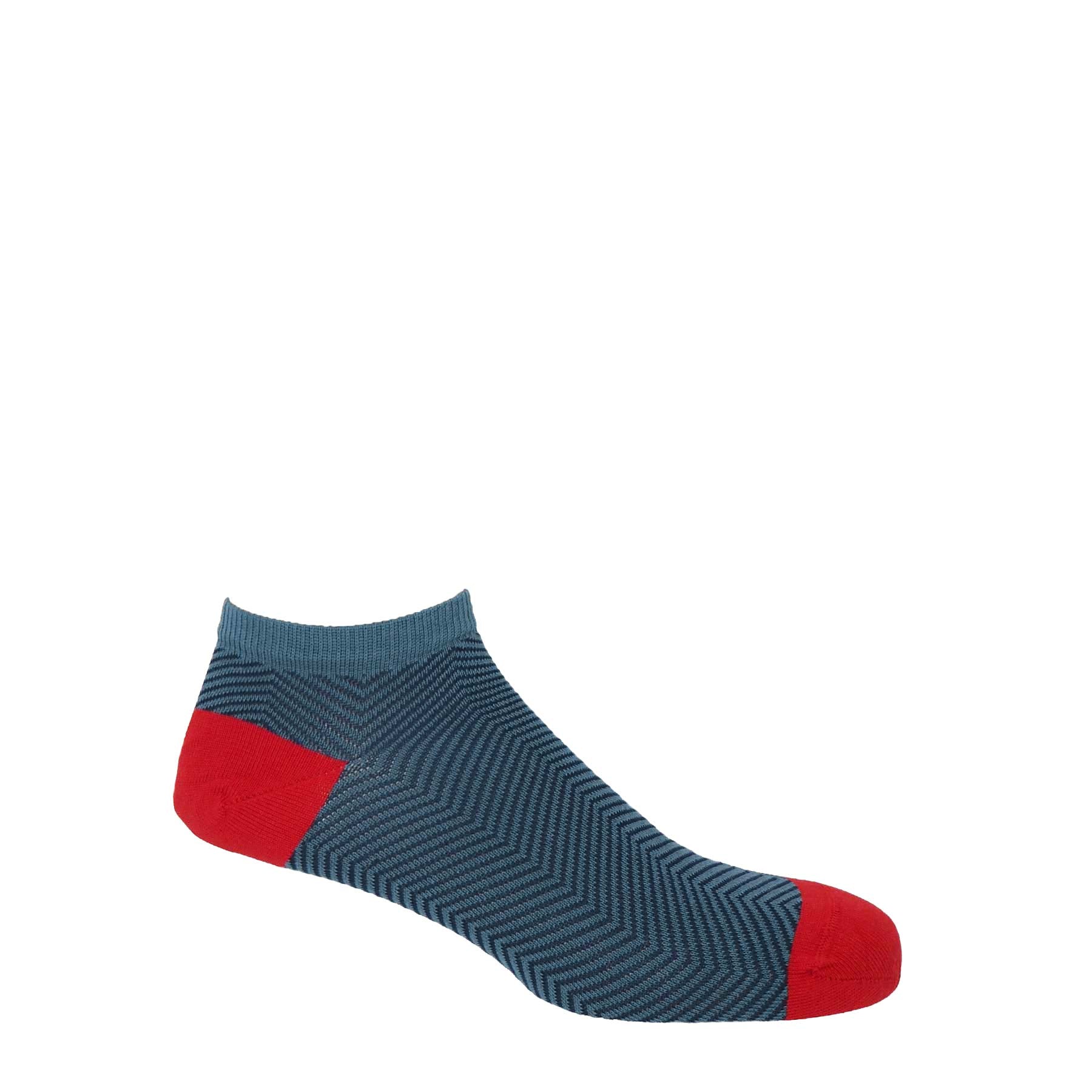 Lux Taylor Men's Trainer Socks - Blue by Peper Harow