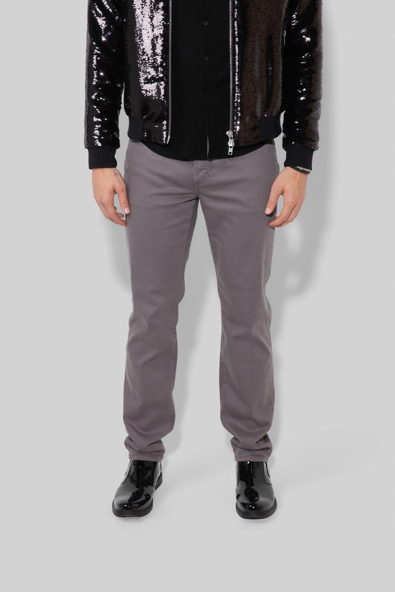 Brando Parisian Luxe Eiffel Tower Stretch Slim Jean by MONFRERE