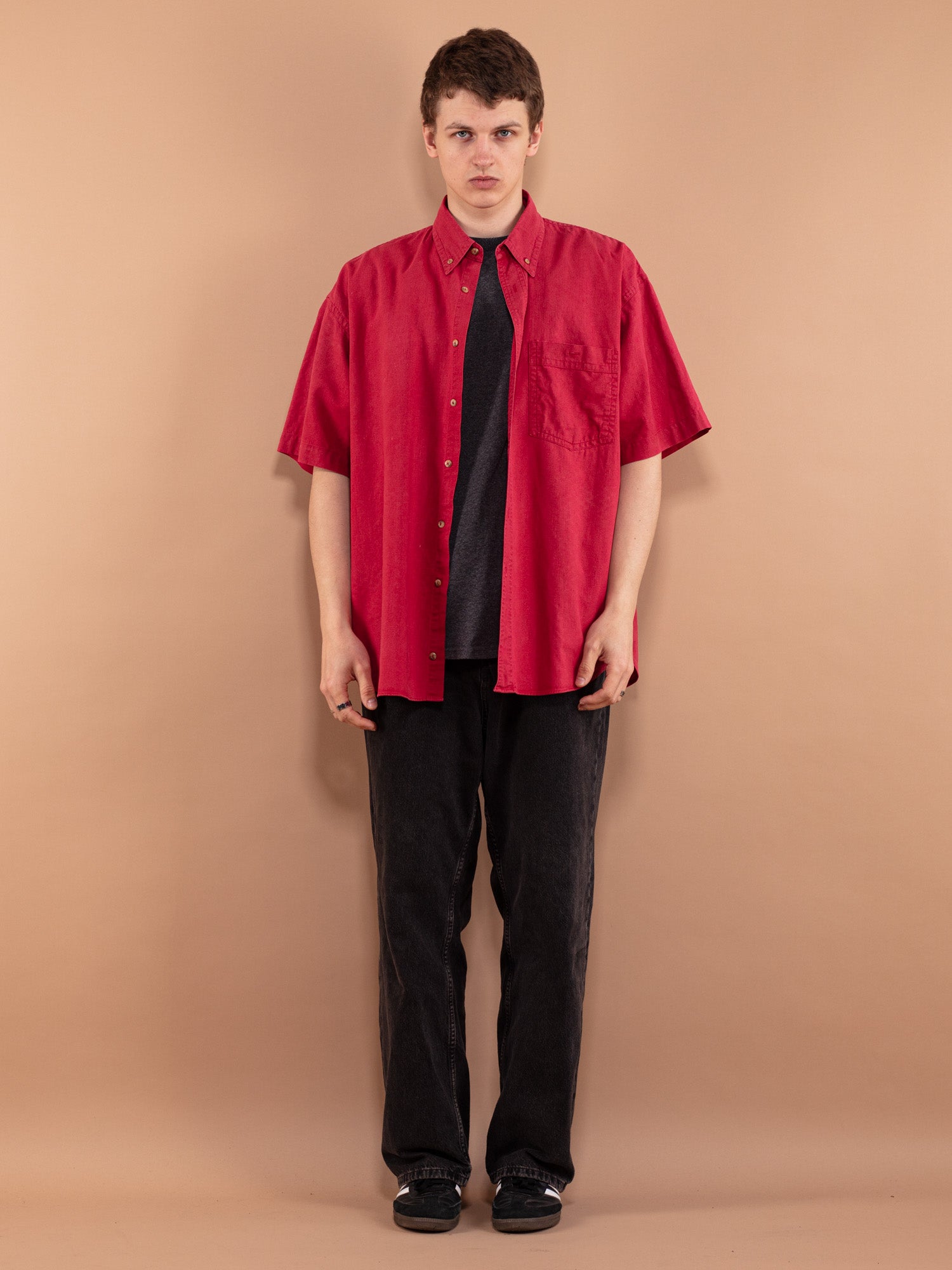 Vintage 90's Men Short Sleeve Shirt by Northern Grip