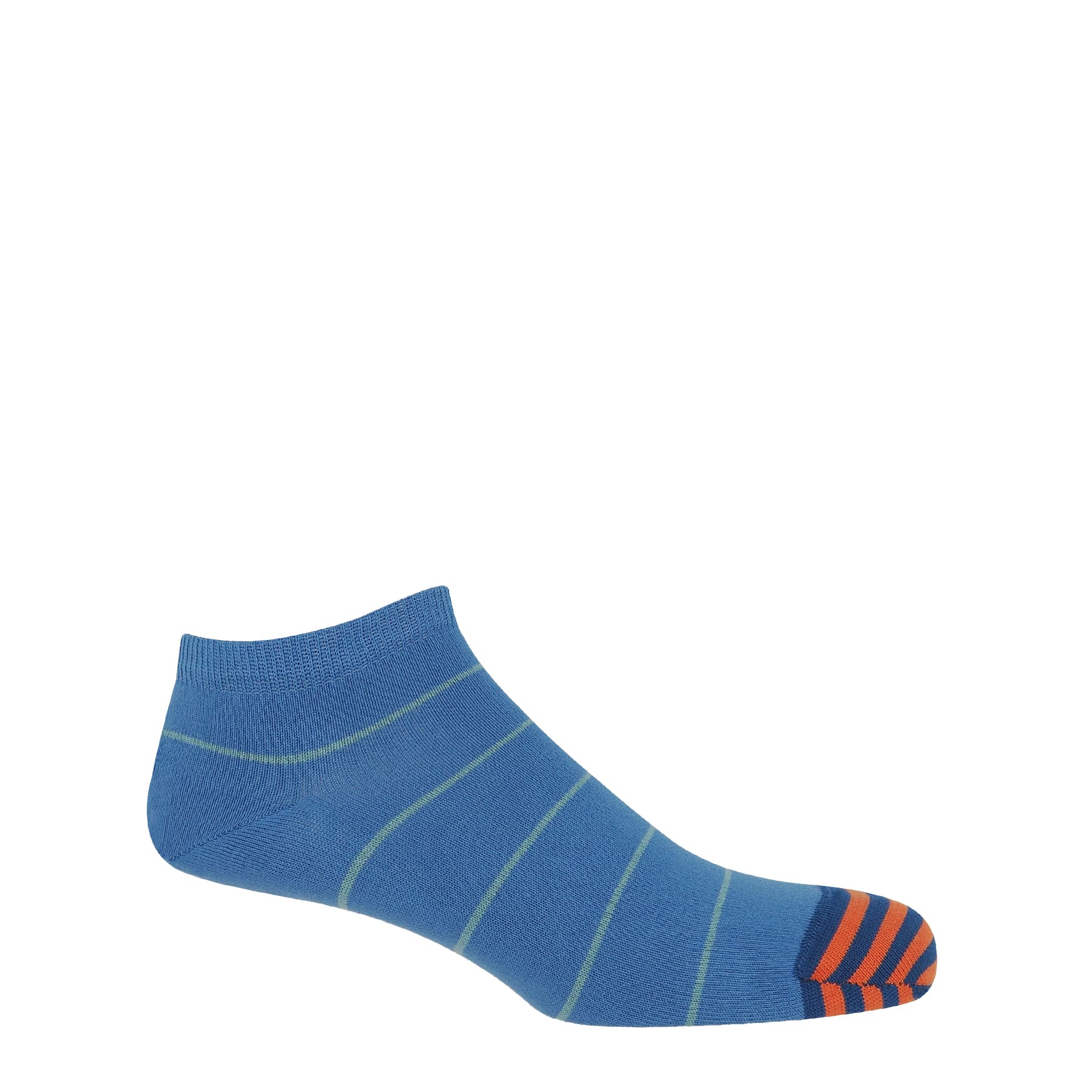 Thin Stripe Men's Trainer Socks - Blue by Peper Harow