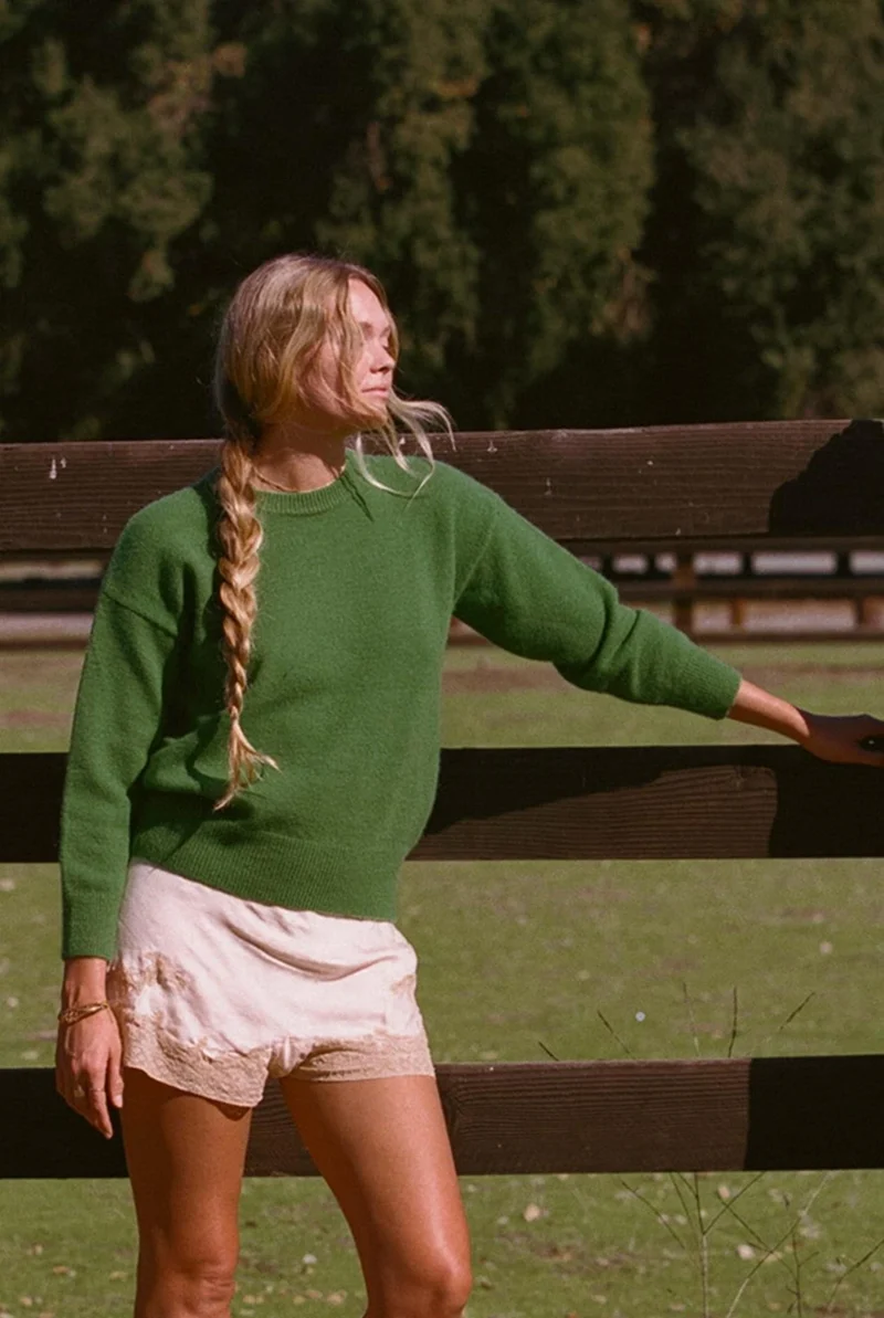 Tex Sweater - Hunter Green Sweater by Merritt Charles