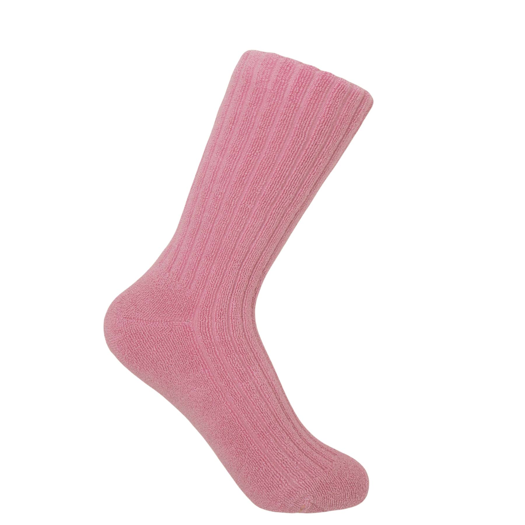 Ribbed Women's Bed Socks - Pink by Peper Harow