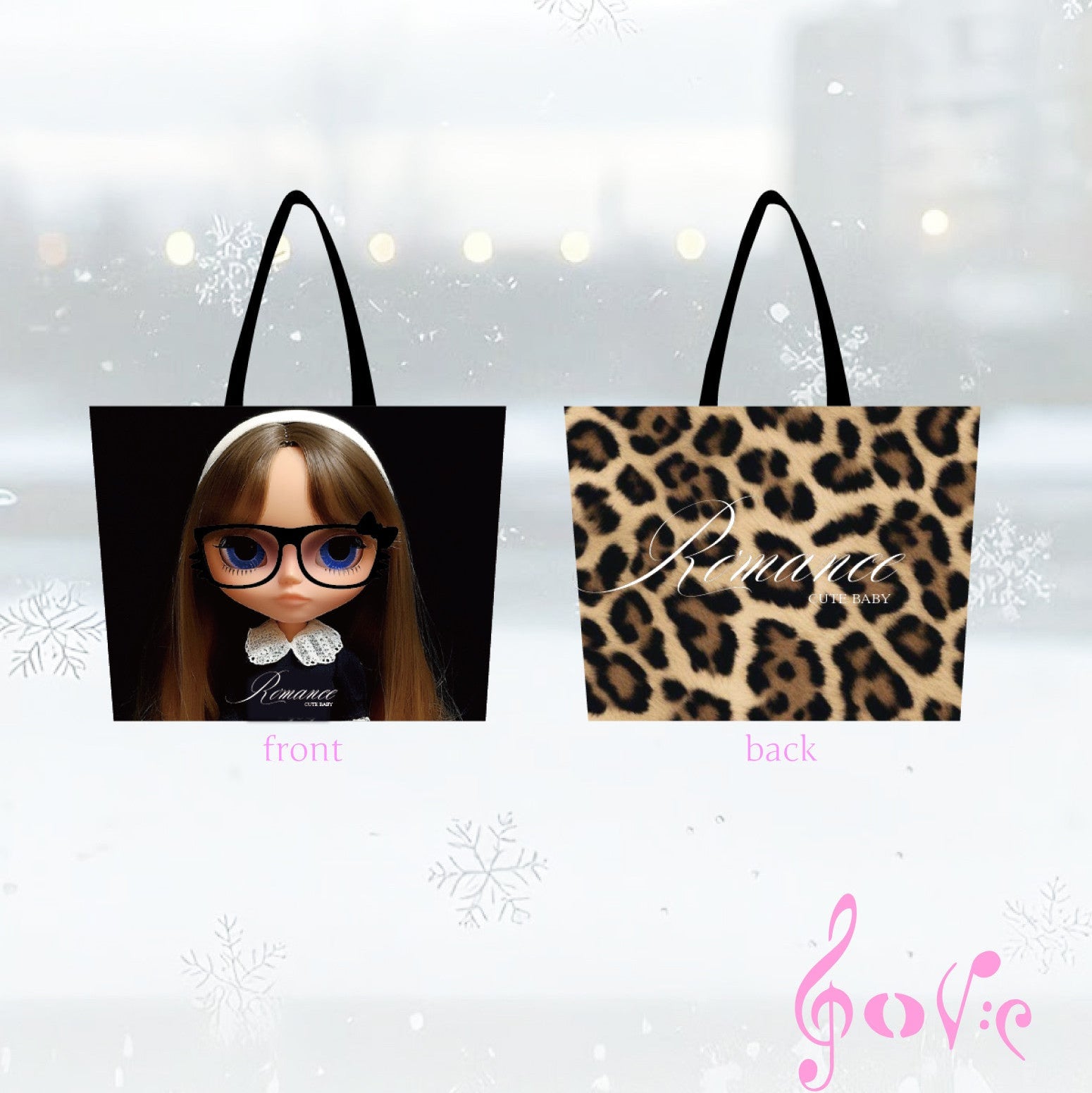 Doll Leopard Tyvek Tote Bag - Oogreenapple by Land Decora