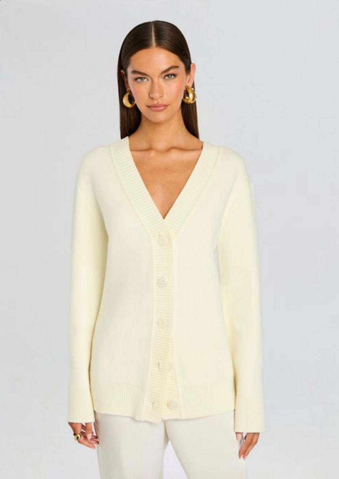 SEROYA Denise Cardigan in Eggshell by Sierra Deene