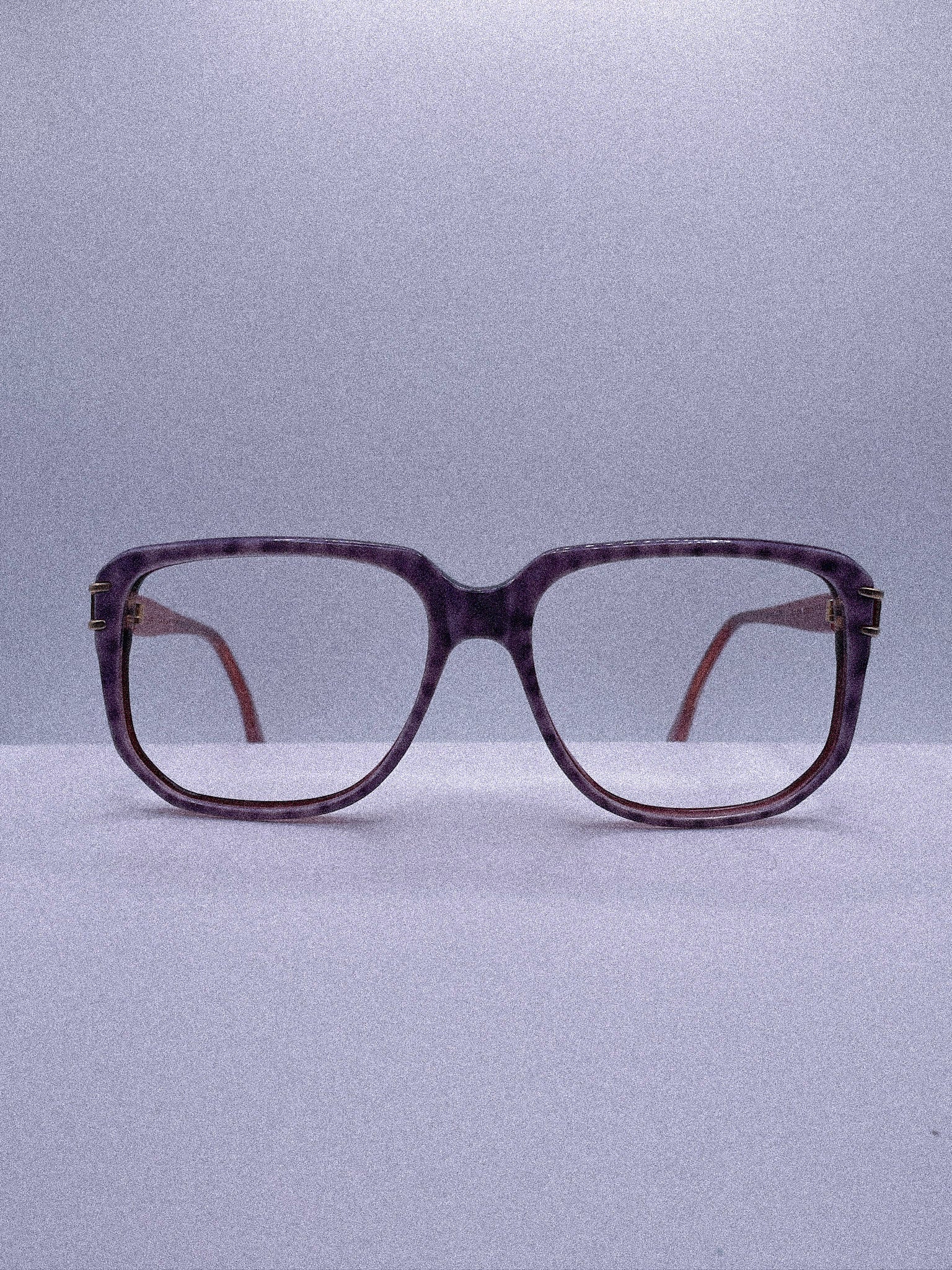 Purple Tie Dye | 1970s Italian Eyeglasses Frame by AZYR Specs