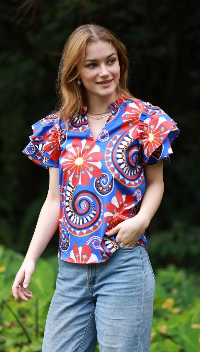TRIBAL WREN Top by Maude Vivante
