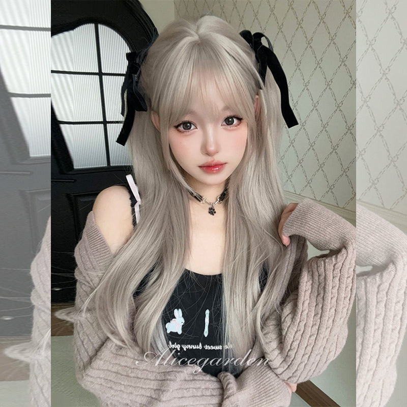 Silver Gray Straight Wig - Alice Garden by Land Decora
