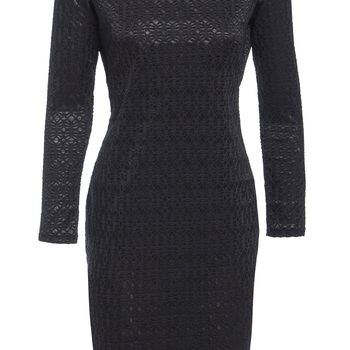Black Twisted Backless Dress – lace bodycon cocktail style By Sarvin by Sarvin