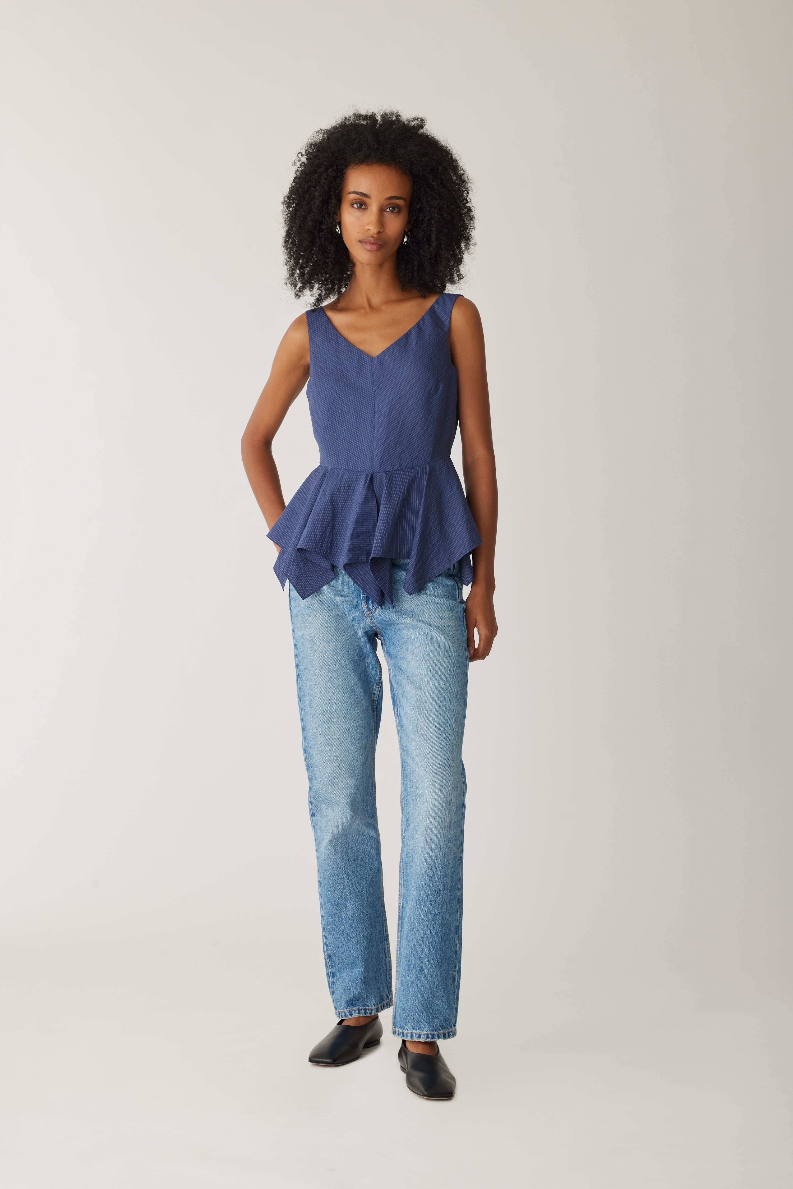 Allegra Striped Sleeveless Top by Sierra Deene