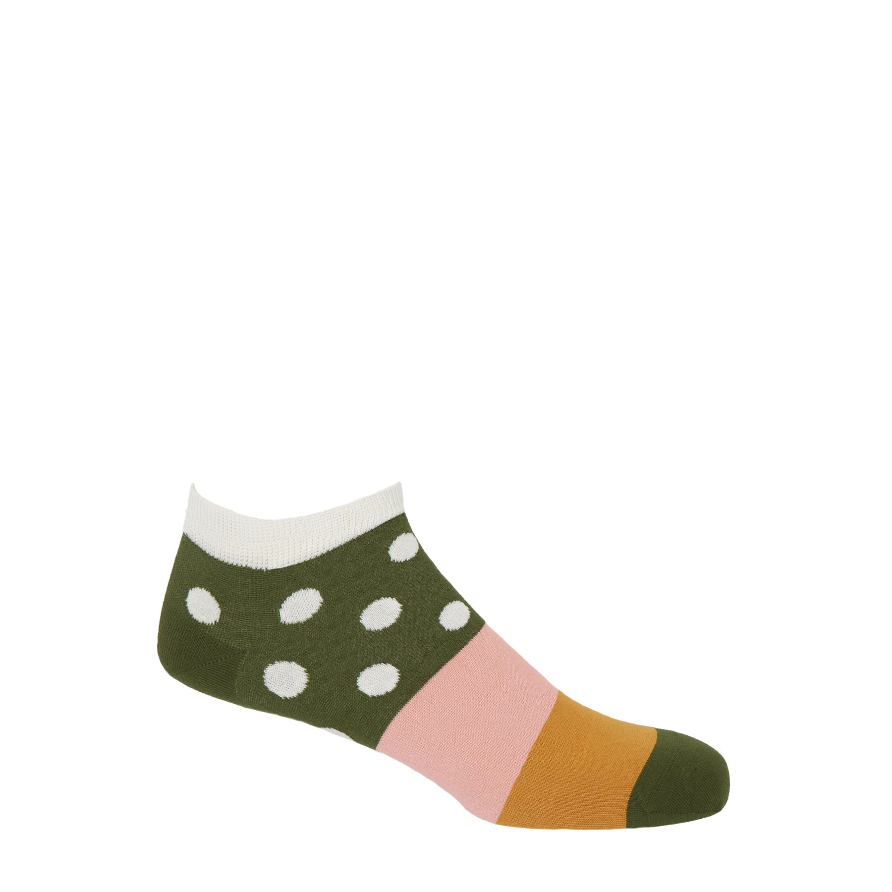 Mayfair Men's Trainer Socks - Cream by Peper Harow
