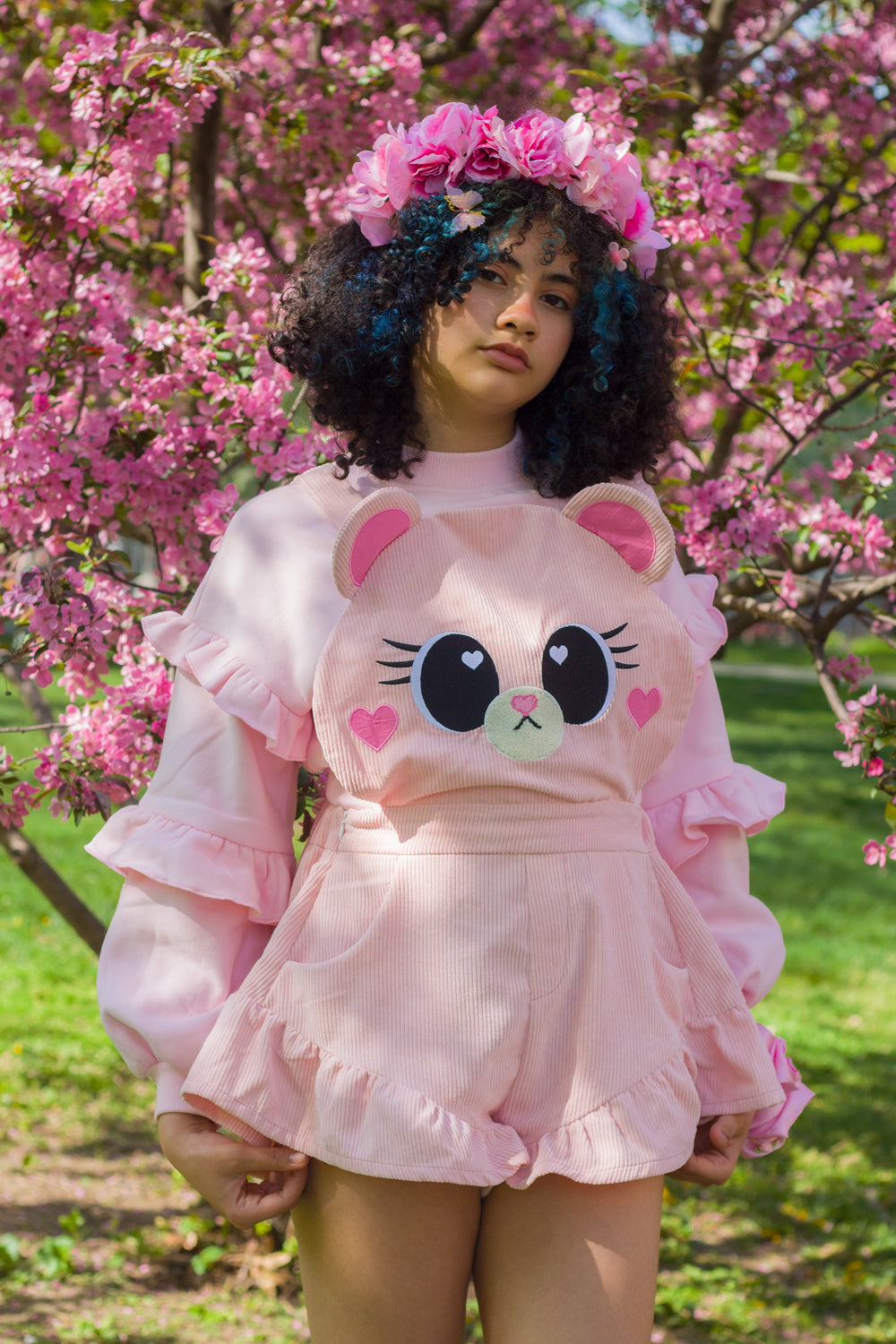 Sakura Bear Romper by Miss Candyholic