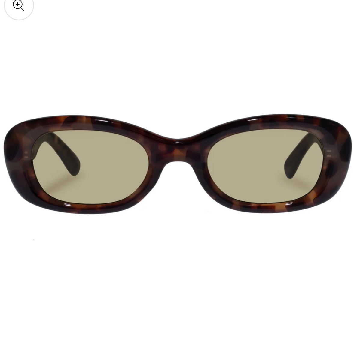 Calisto Sunglasses in Dark Tort Khaki Tint by Sierra Deene