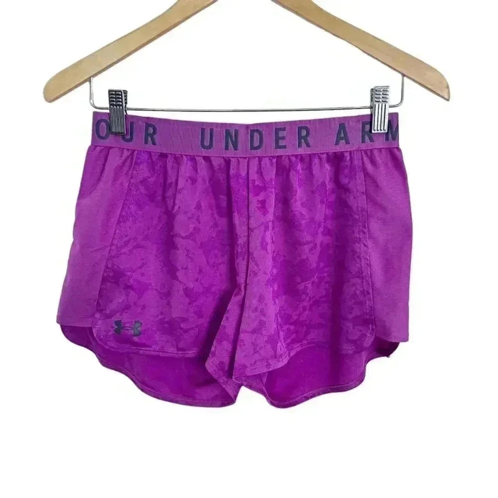 Under Armour Bright Purple Fuscia Running Shorts Workout Athletic Size by Hot Girl Secondhand