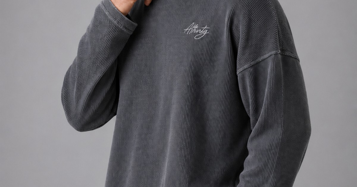 Core Waffle Full Sleeve - Acid Wash by Attirity