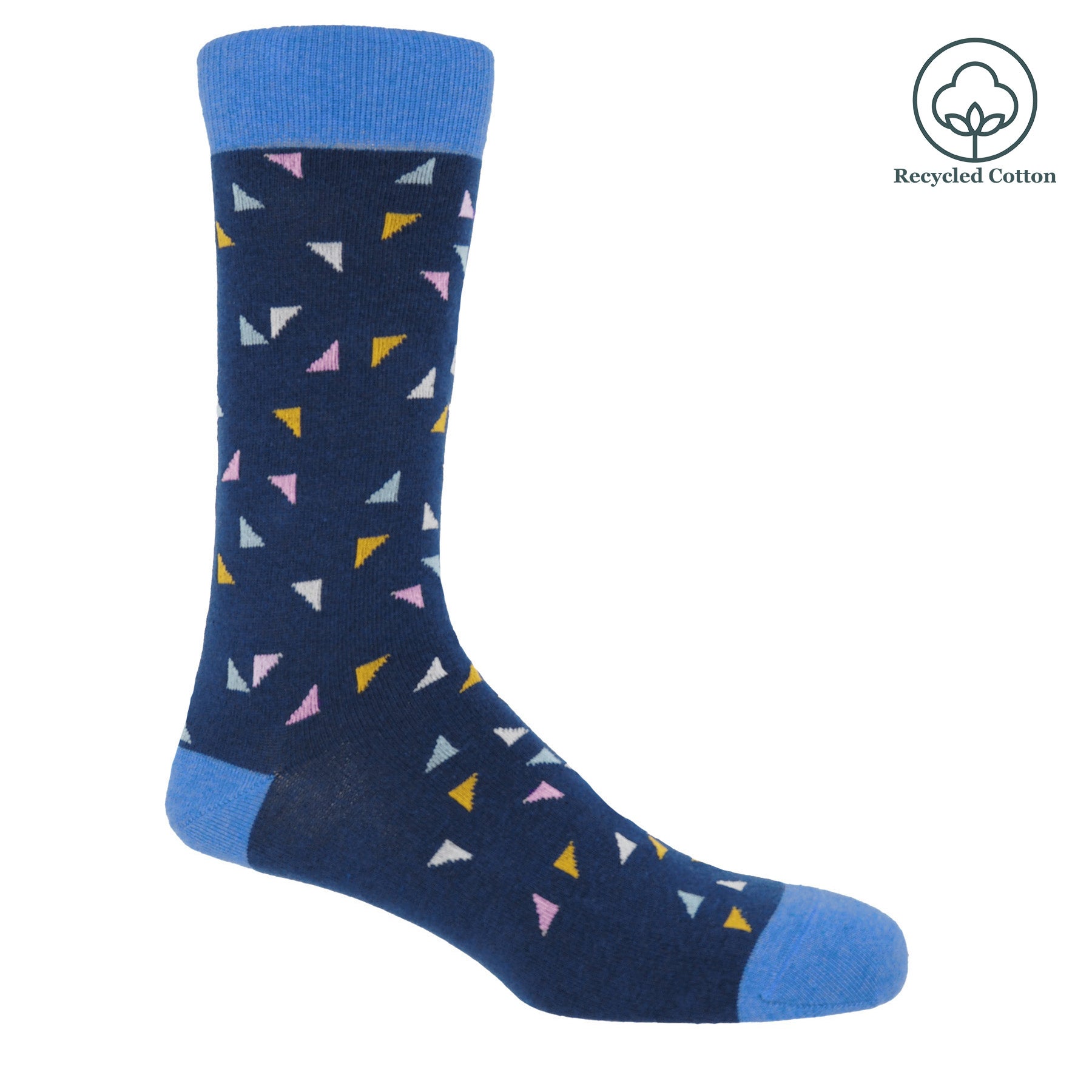 Trilateral Men's Socks - Blue by Peper Harow
