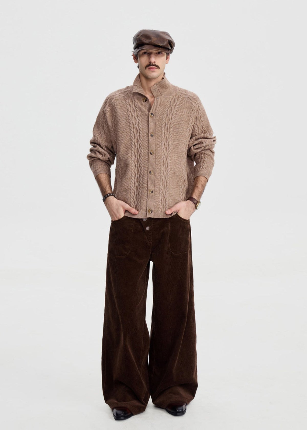 Script-X Cable Wool Sweater by OFFCULTURE
