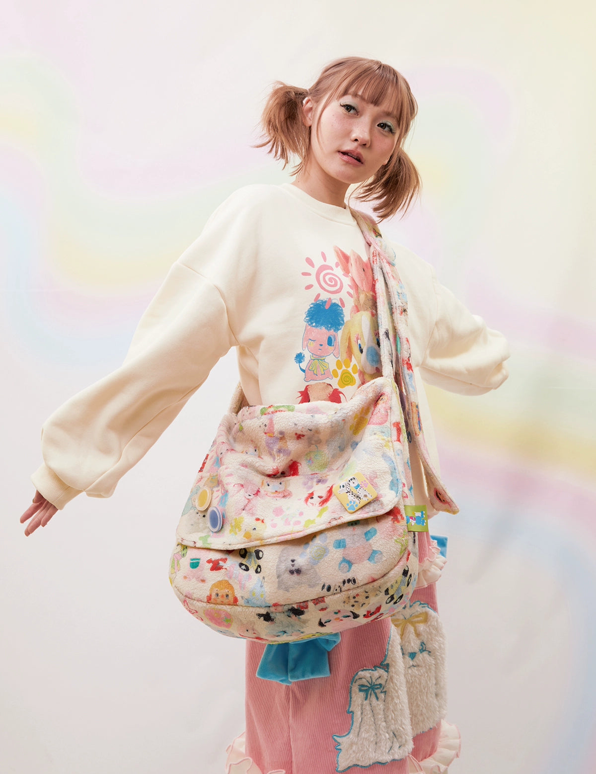 Berber Fleece Bag - Decora Kei Harajuku Style by Land Decora