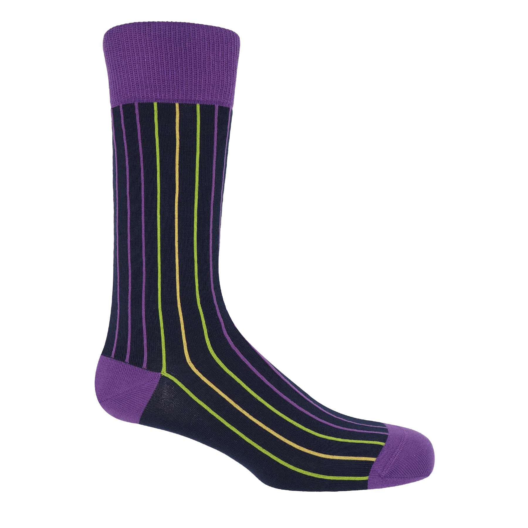 Chalk Stripe Men's Socks - Navy by Peper Harow