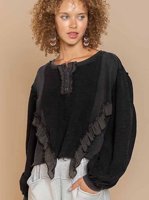 FREYA HENLEY IN CHARCOAL by RAËLIV