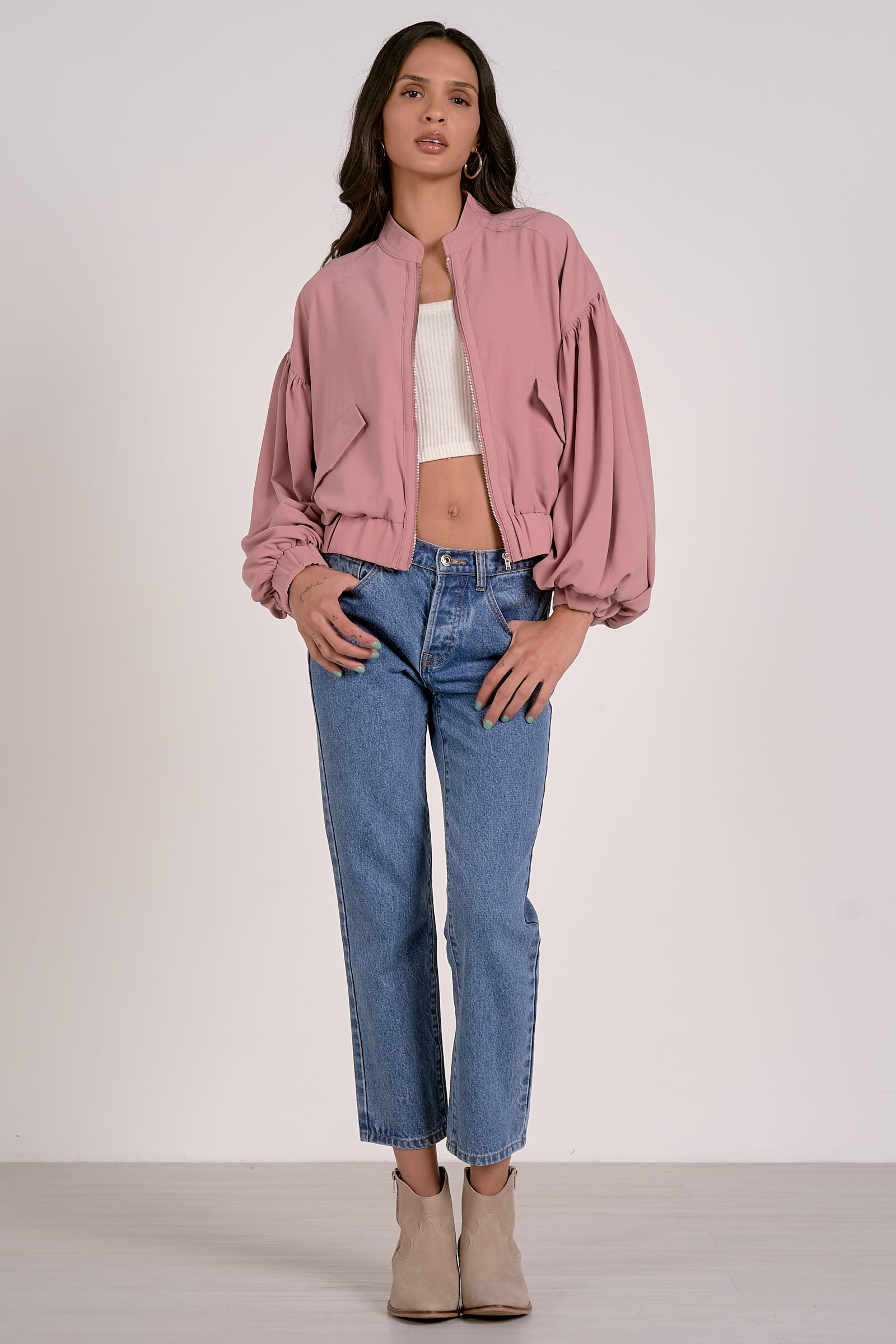 Balloon Jacket - Mauve by Sierra Deene