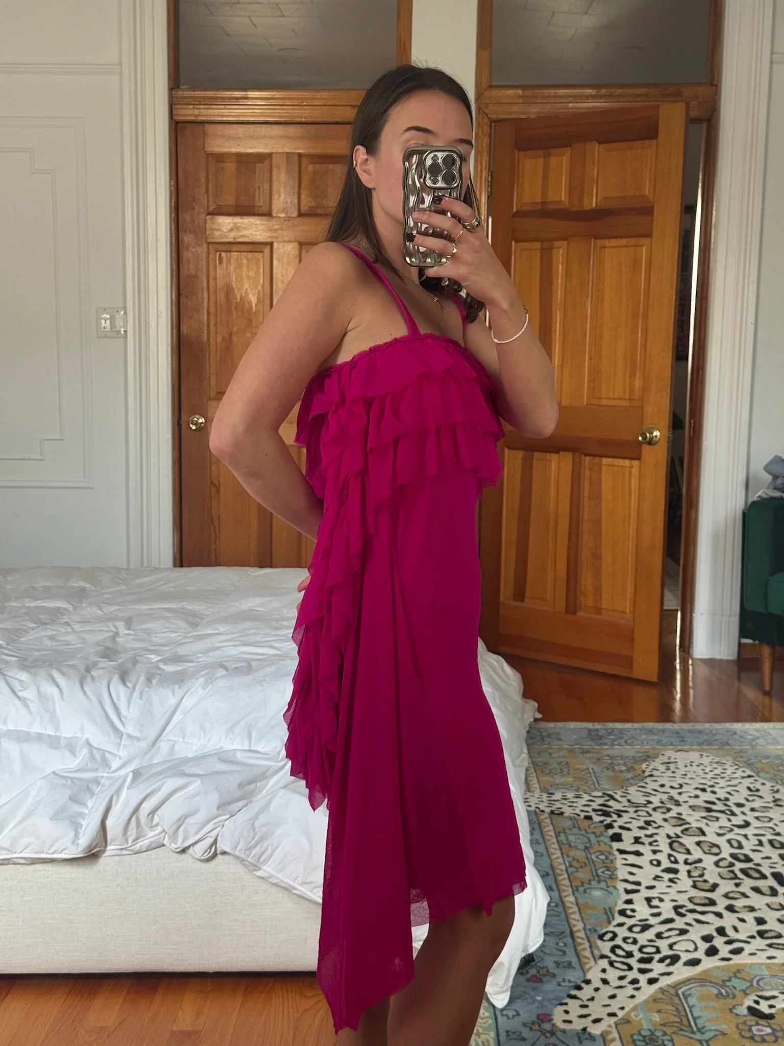 jean paul gaultier soleil | pink mesh dress by Honeybear Vintage
