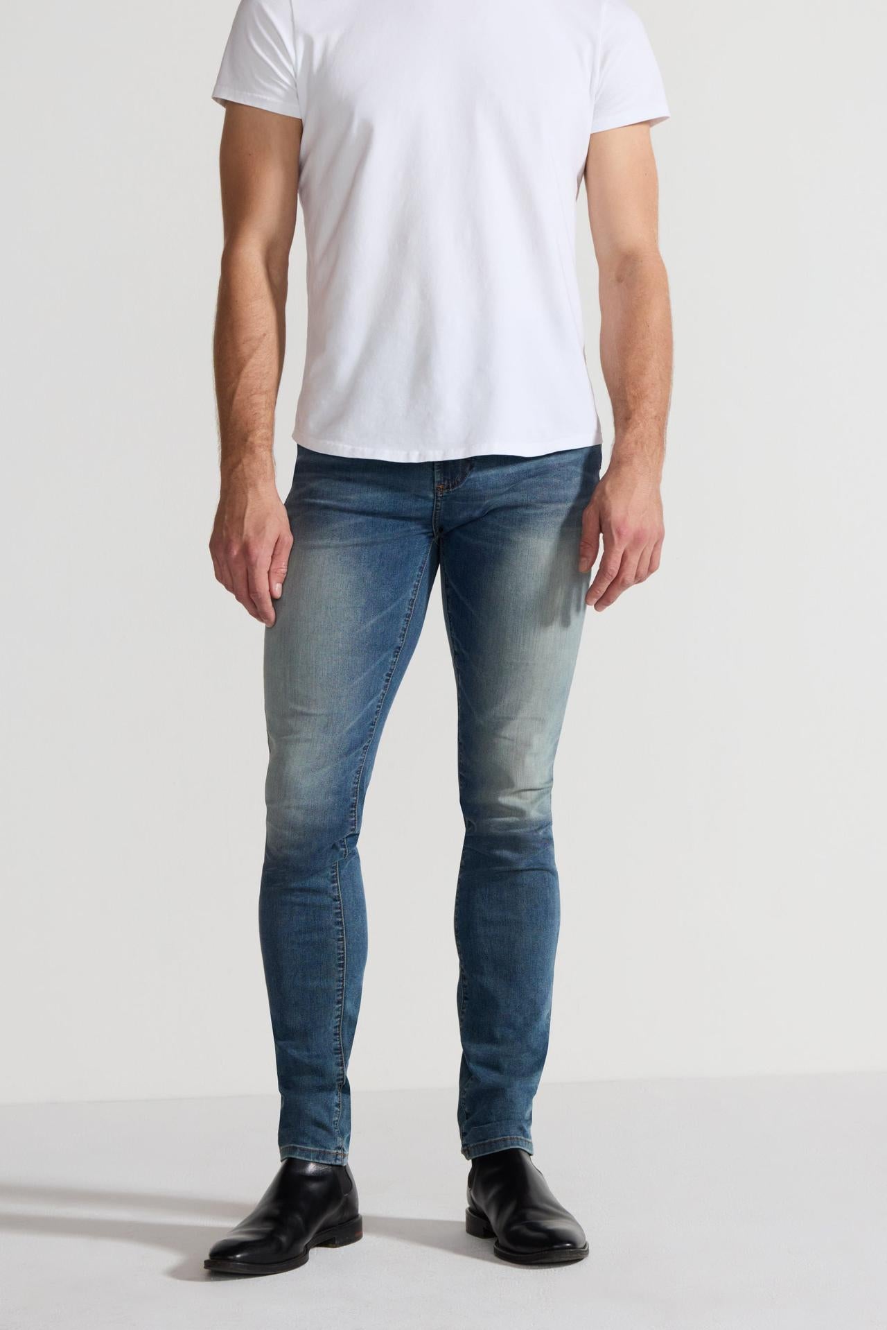 Greyson Tinted Indigo Stretch Skinny Jean by MONFRERE