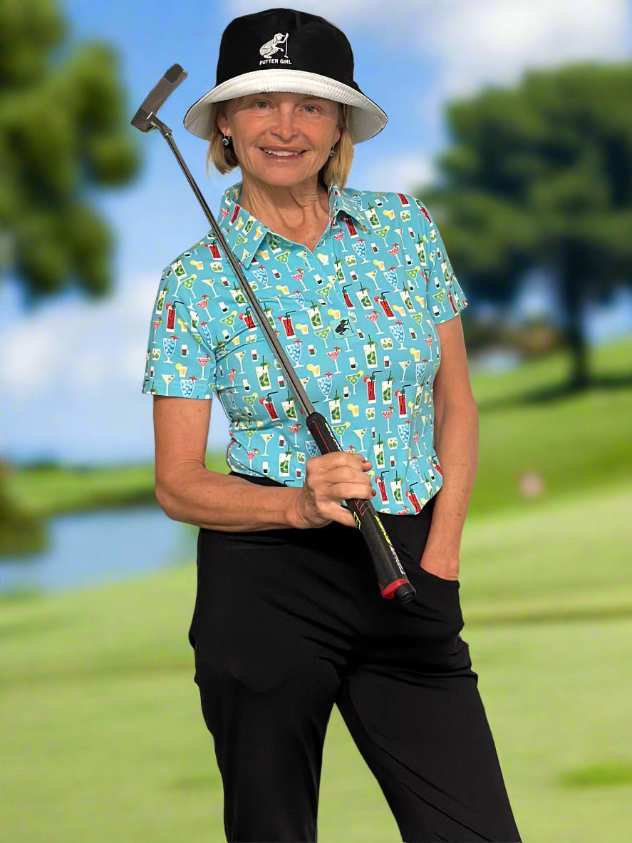 Cheers Short Sleeve Polo for Girls and Guys by Putter Girl