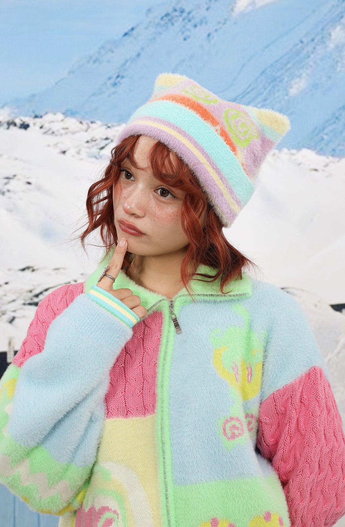 Decora Kei Winter Snow Hat | FruFru Harajuku Accessories by Land Decora