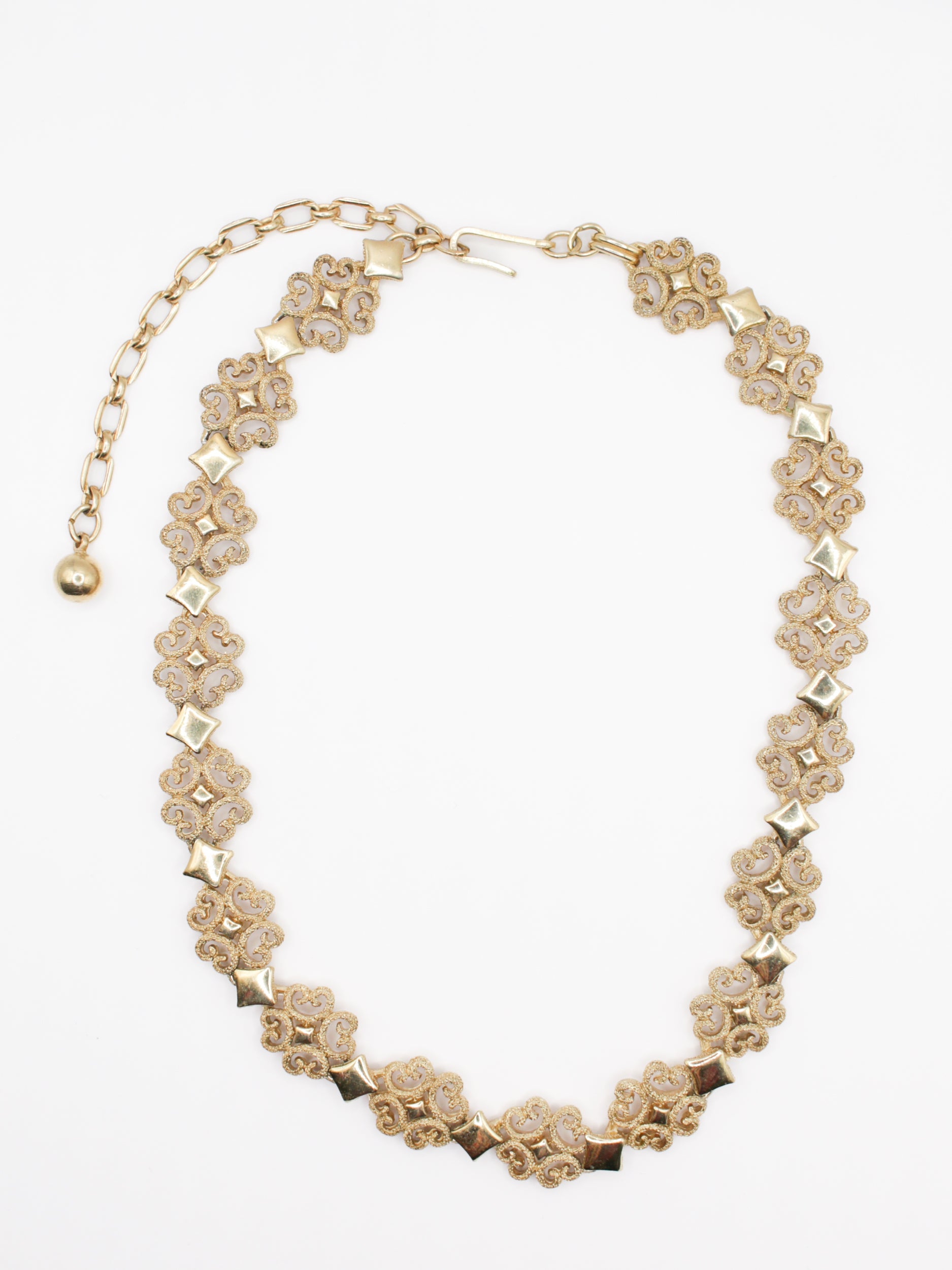 Vintage 60s Gold Tone Fringe Necklace by Northern Grip