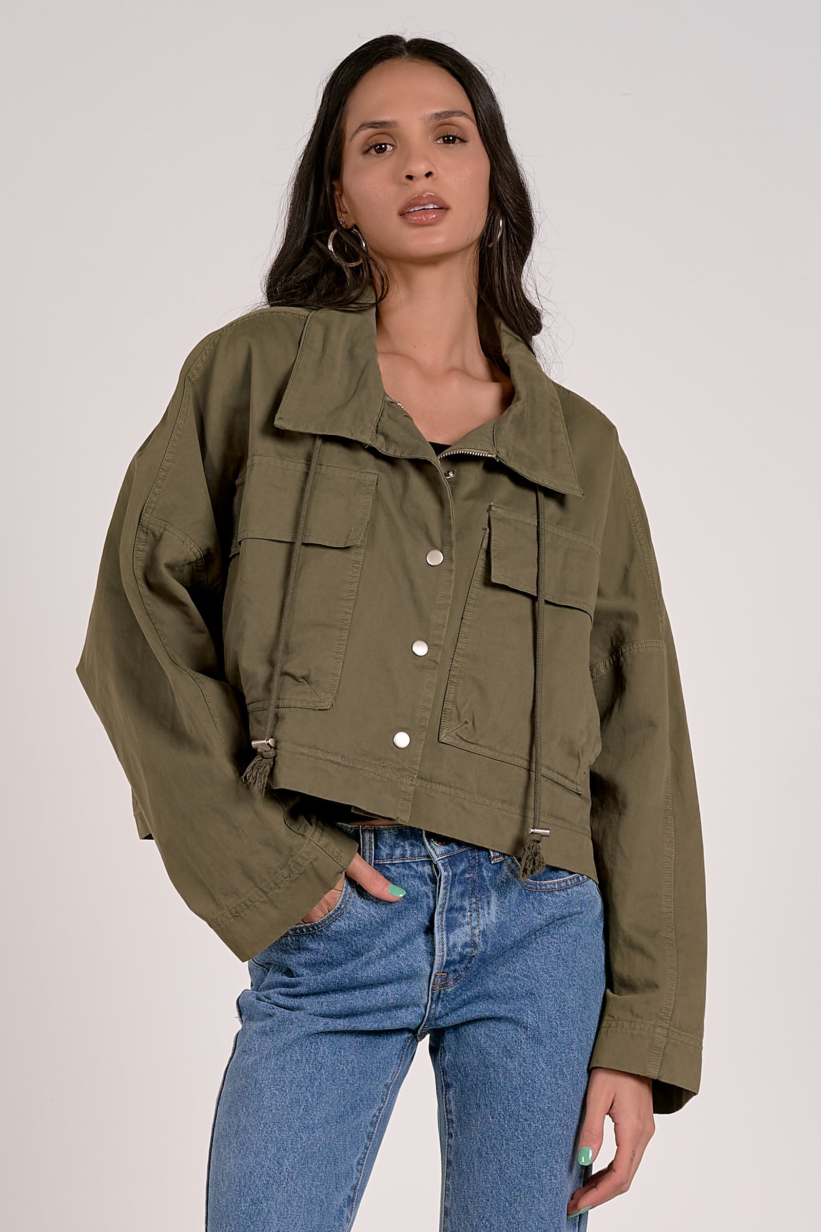 Cropped Trench Coat by Sierra Deene