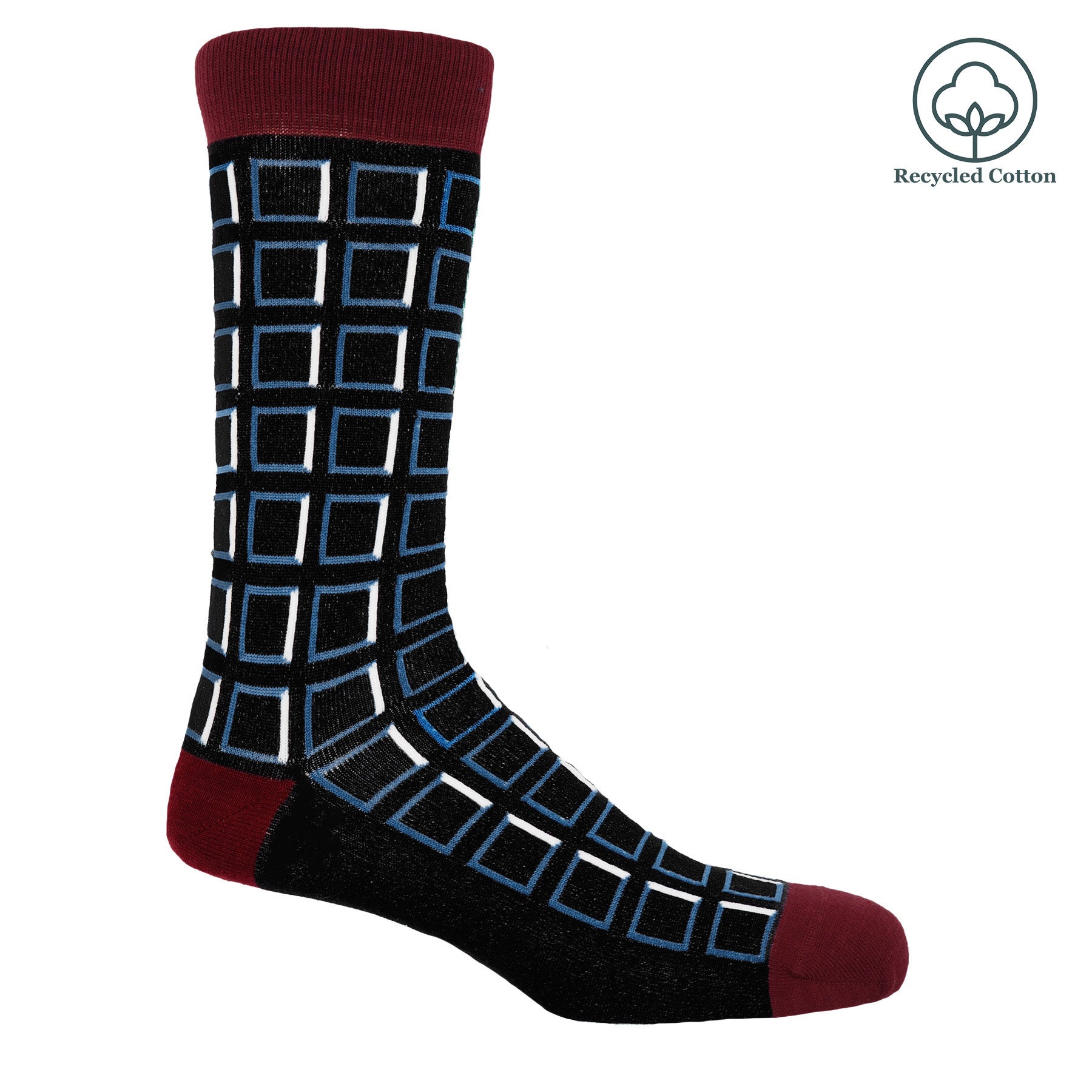 Cube Men's Socks - Black by Peper Harow