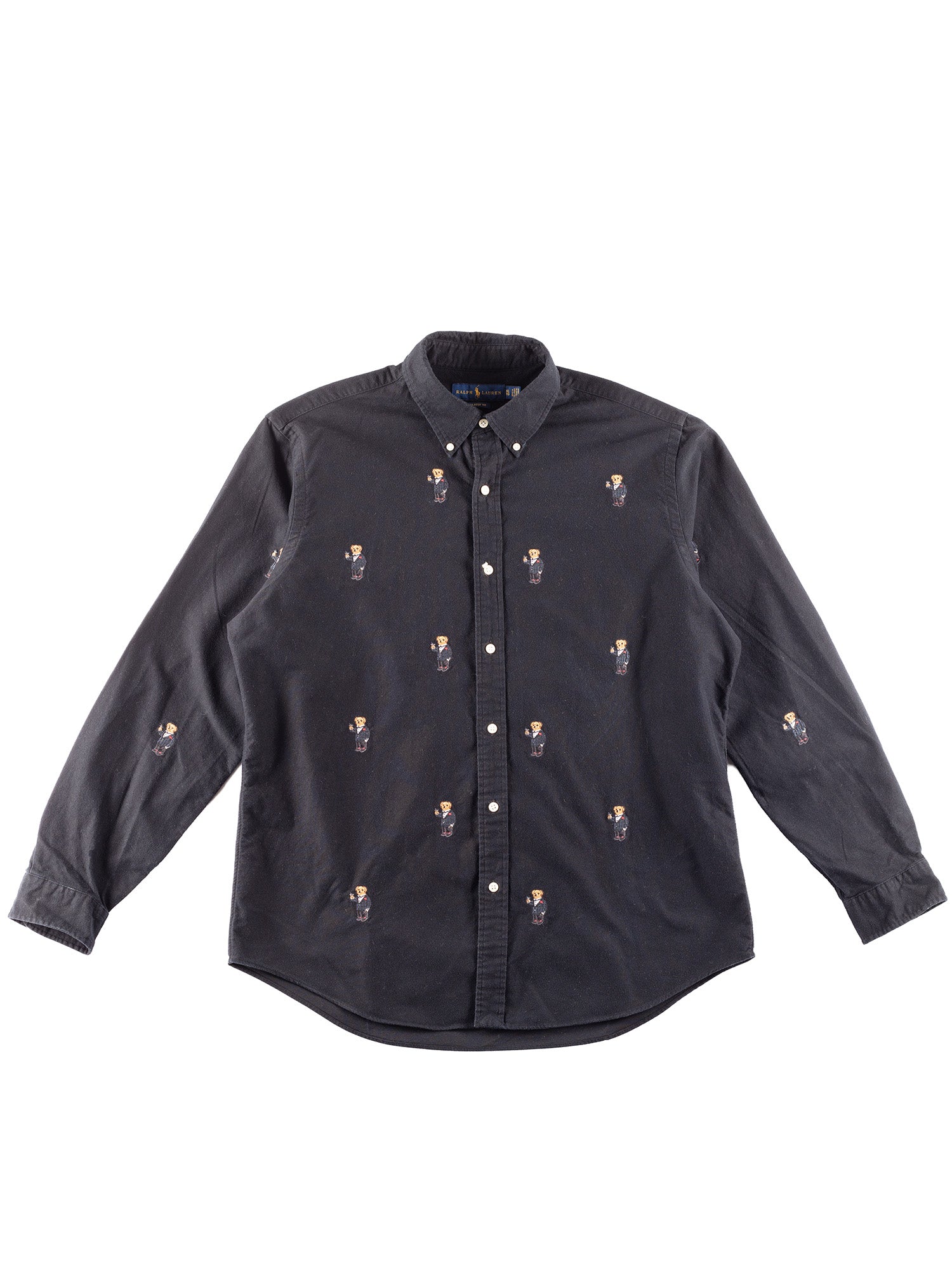 Vintage 90's Men Ralph Lauren Shirt with Polo Bear Embroidery by Northern Grip