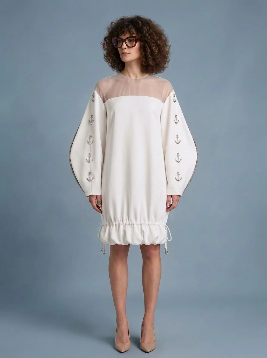 The Anchor Series Illusion Neckline Shift Dress | Shore Darling by Shore Darling Co.