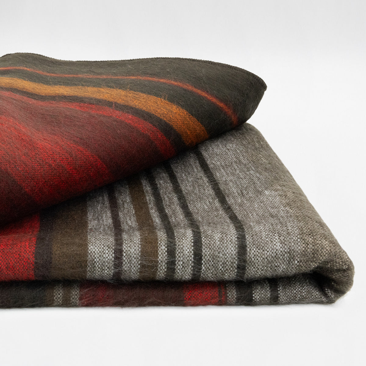 Aychapungo Alpaca Wool Throw – Sierra Stripe Design by ECUALAMA