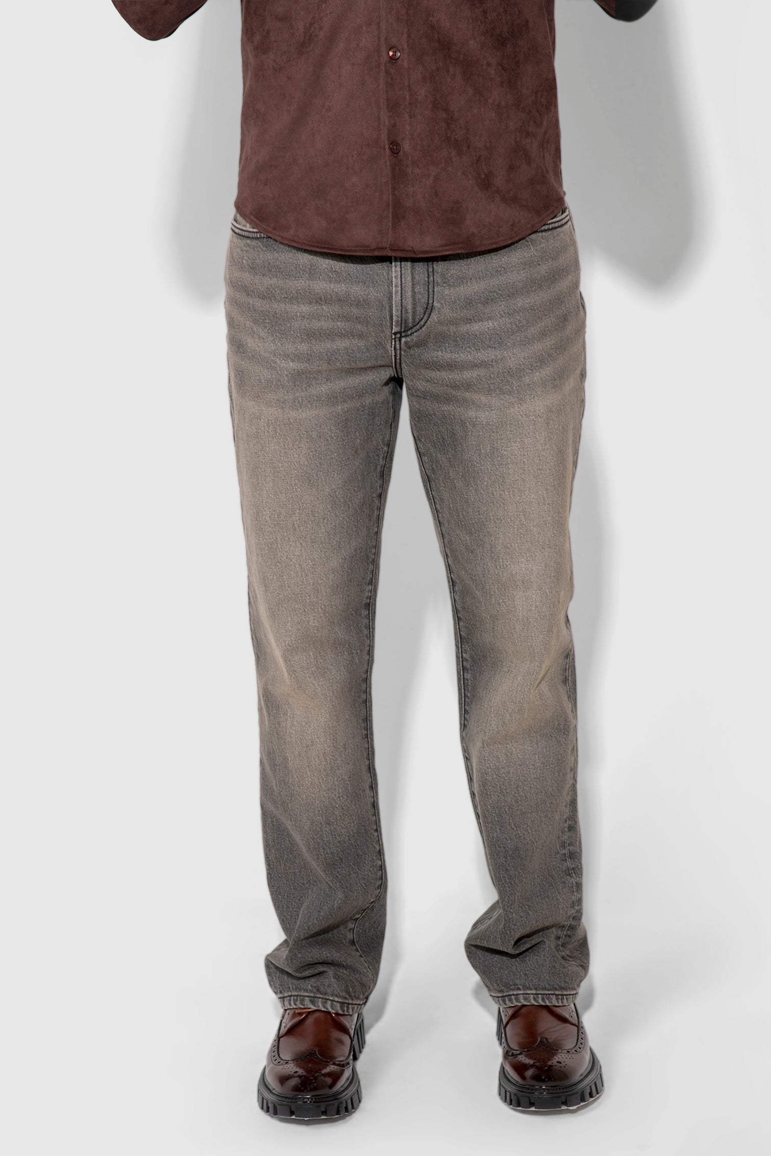 Caine Valois Stretch Straight Leg Jean by MONFRERE