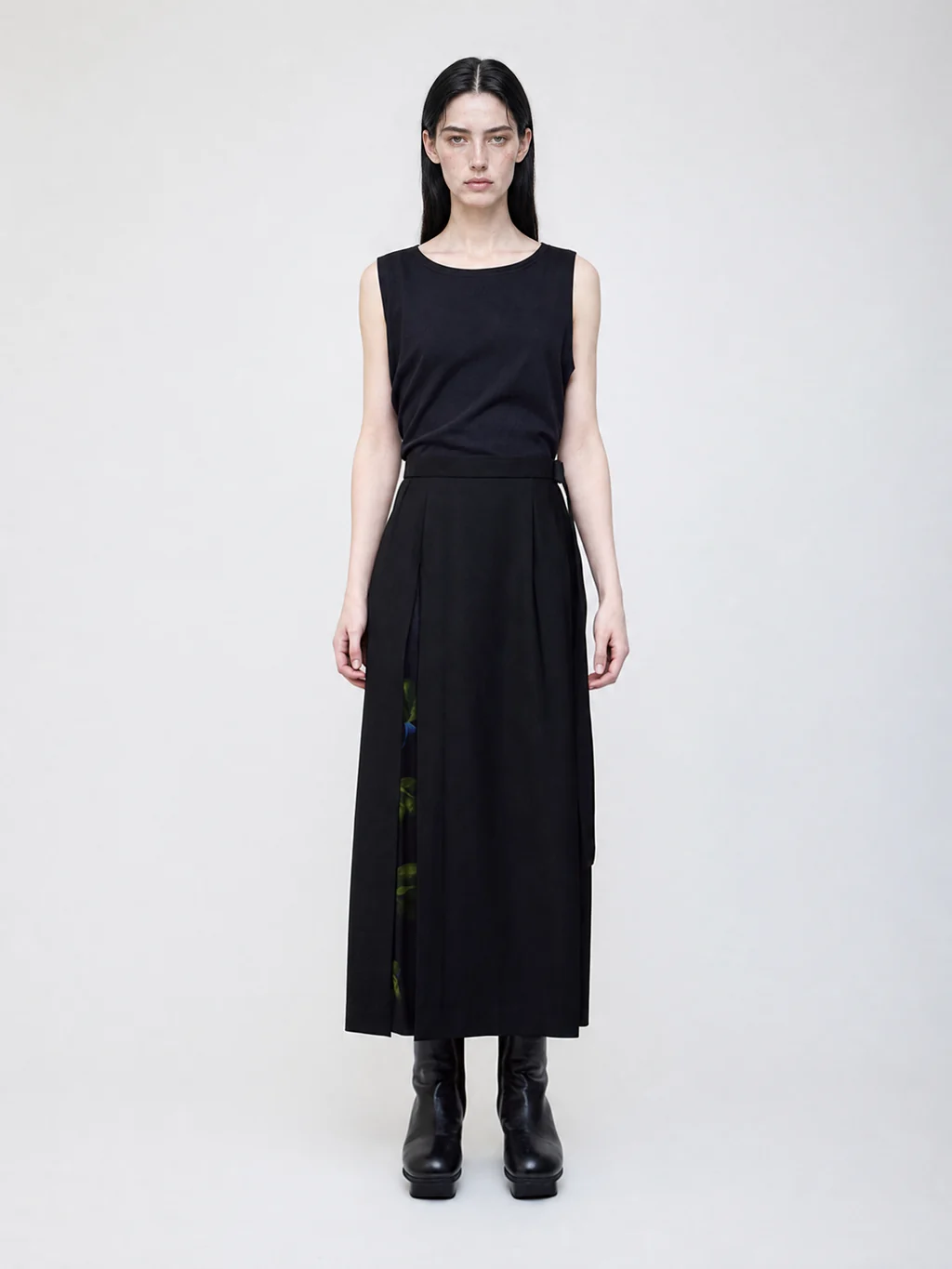 Nocturne bloom skirt -Yellow- by ASATO