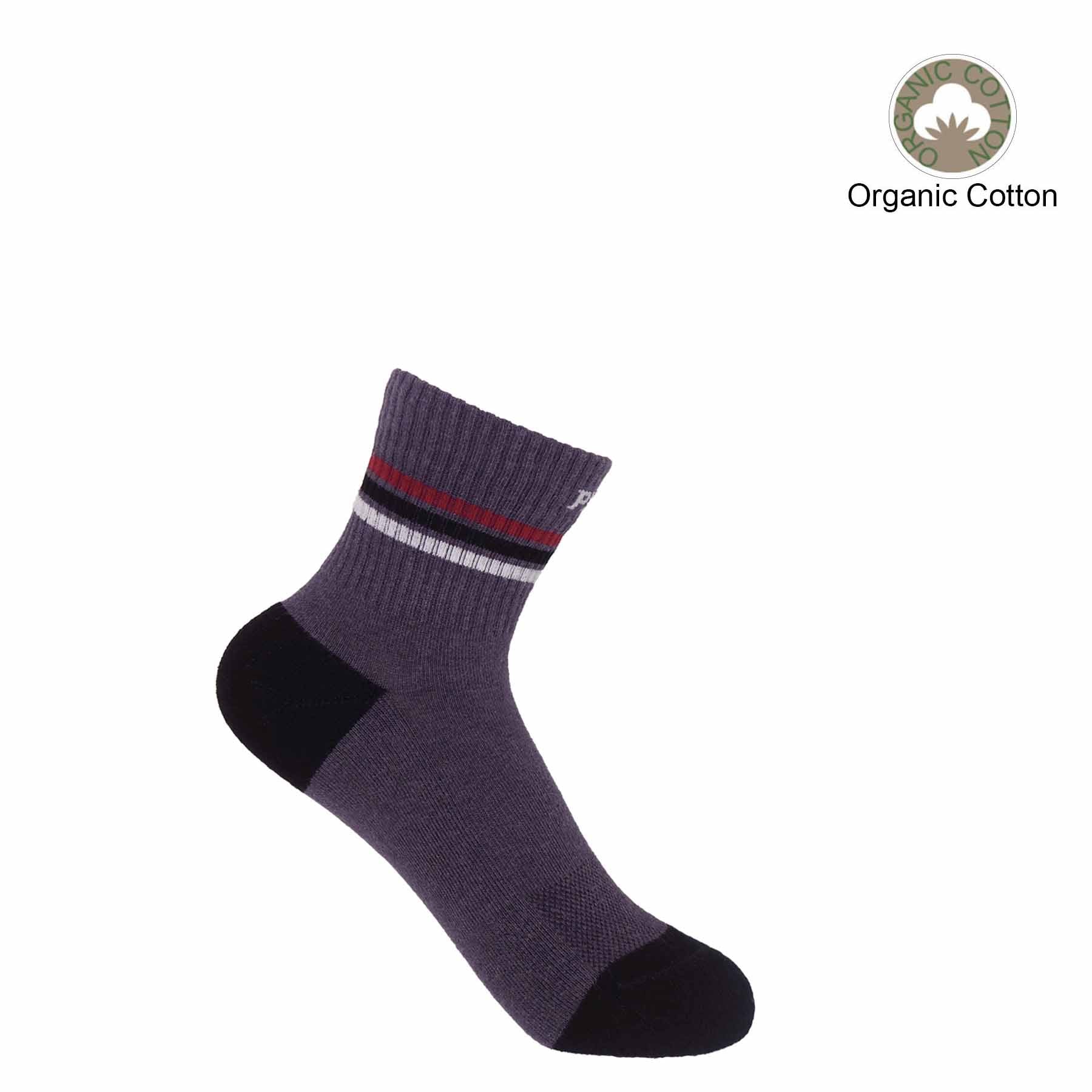 Quarter Crew Organic Women's Sport Socks - Mauve by Peper Harow