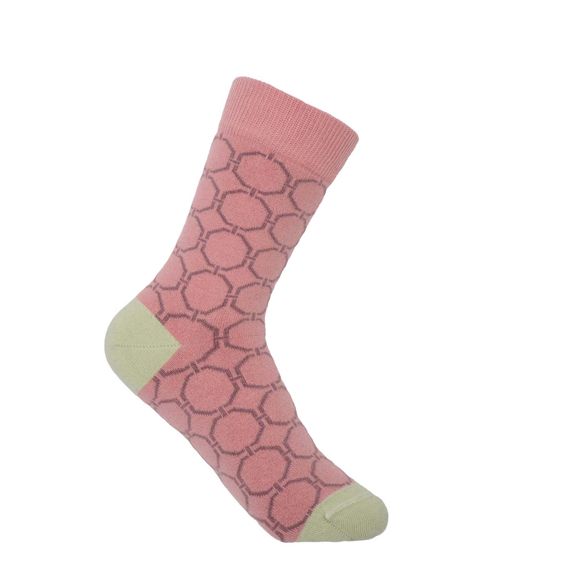 Beehive Women's Socks - Pink by Peper Harow