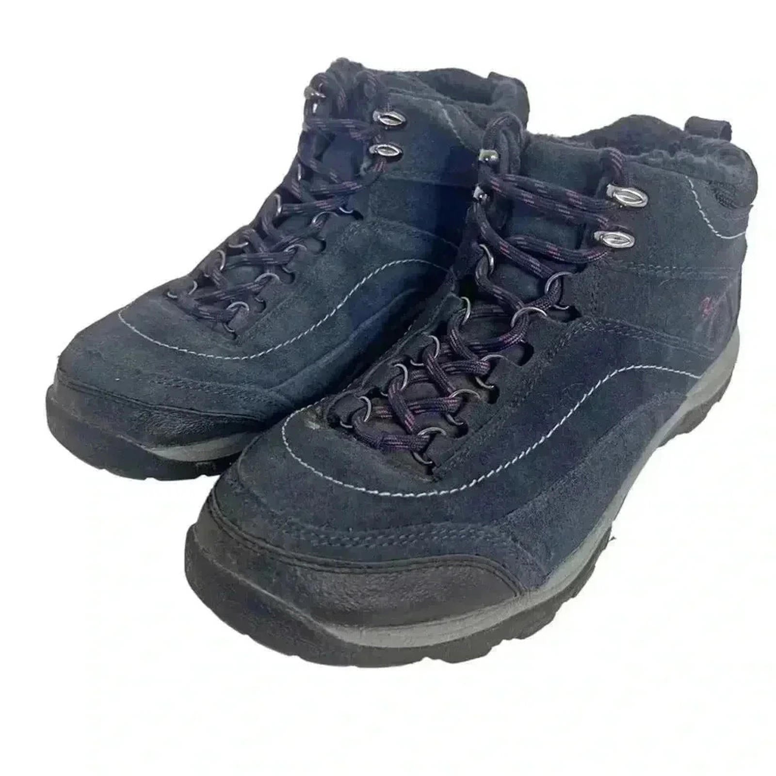 Ryka Navy Blue and Purple Hiking Boots Women's Size 9.5 by Hot Girl Secondhand