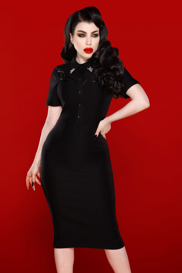 Wanda Pencil Dress by KATAKOMB