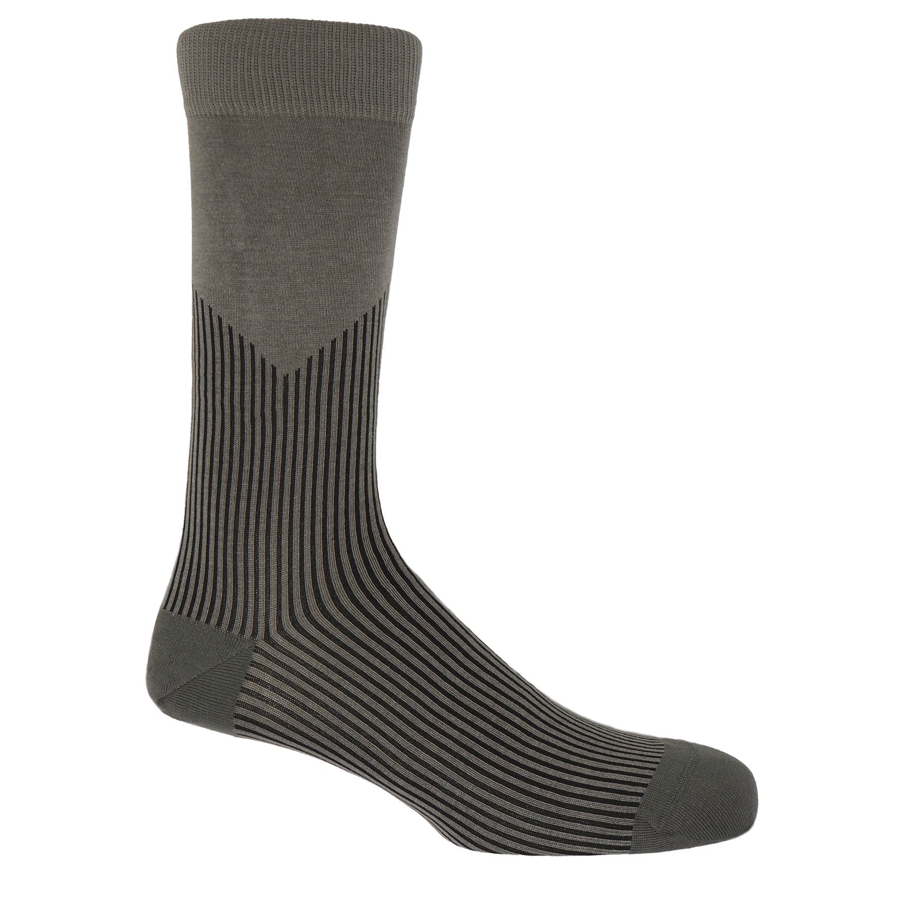 V-Stripe Men's Socks - Grey by Peper Harow