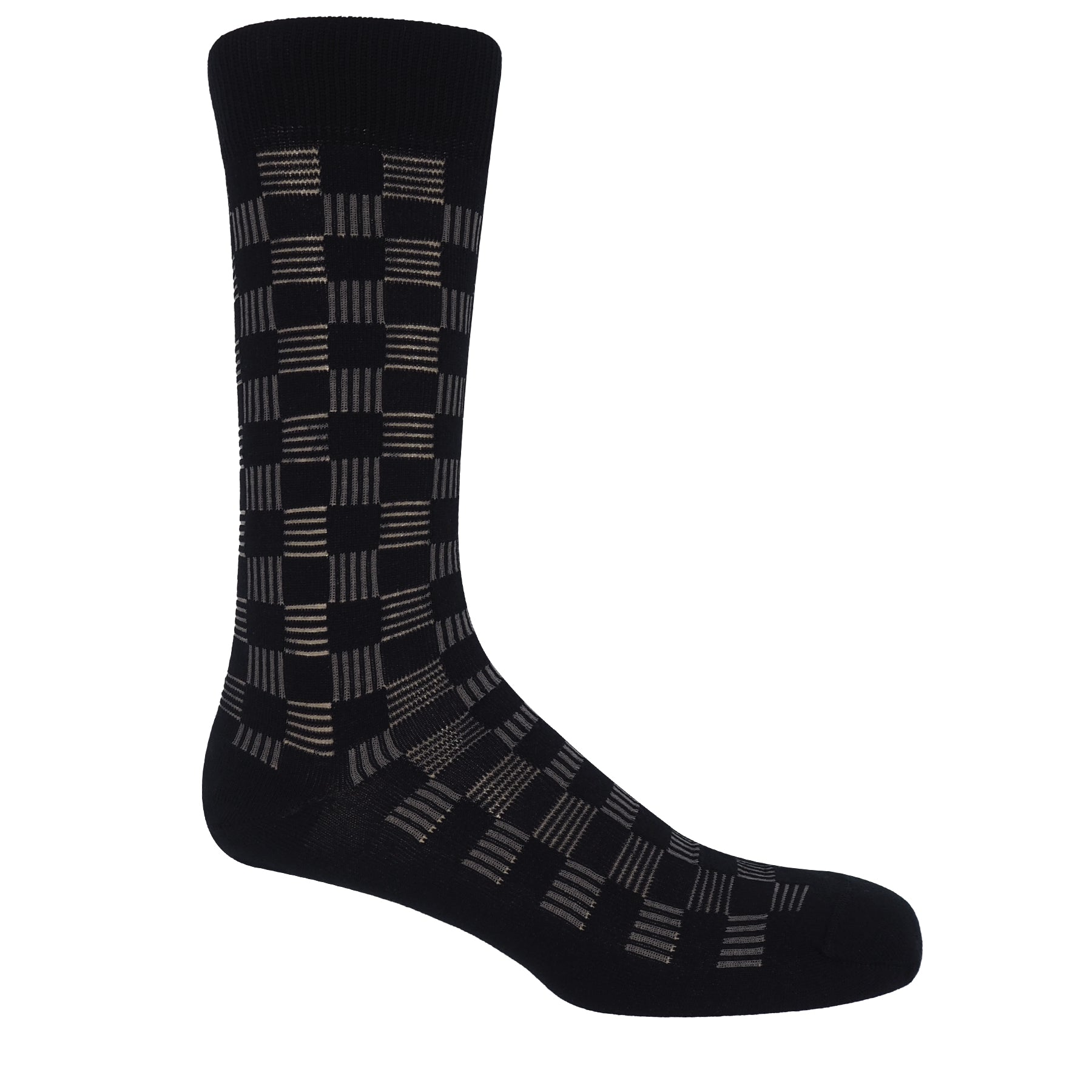 Battenberg Men's Socks - Black by Peper Harow