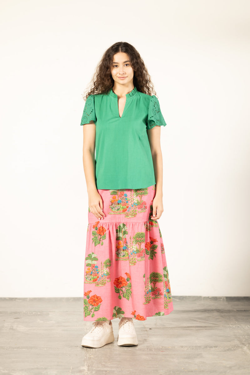 PINK ISLES ADA SKIRT by Maude Vivante