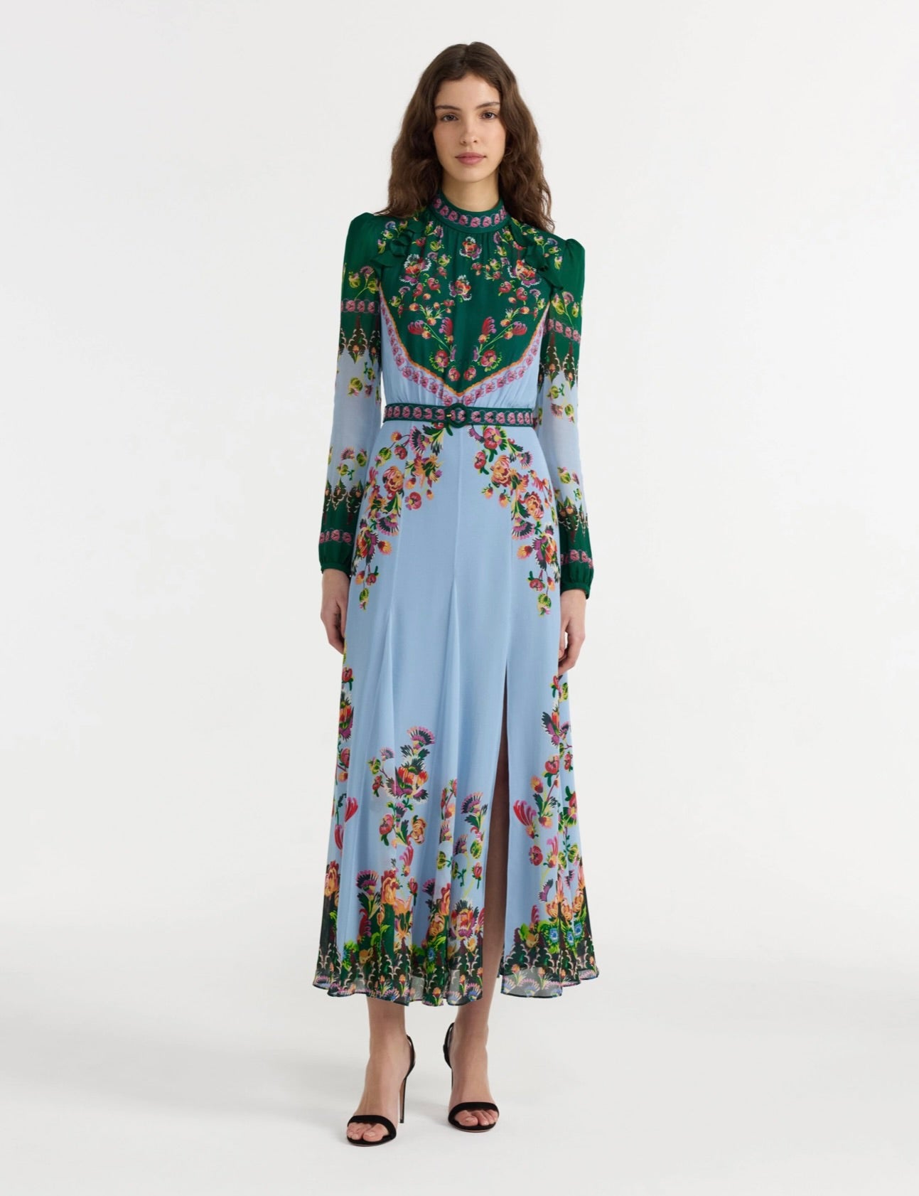 SALONI Jacqui B Dress in Saffier Trellis by Sierra Deene