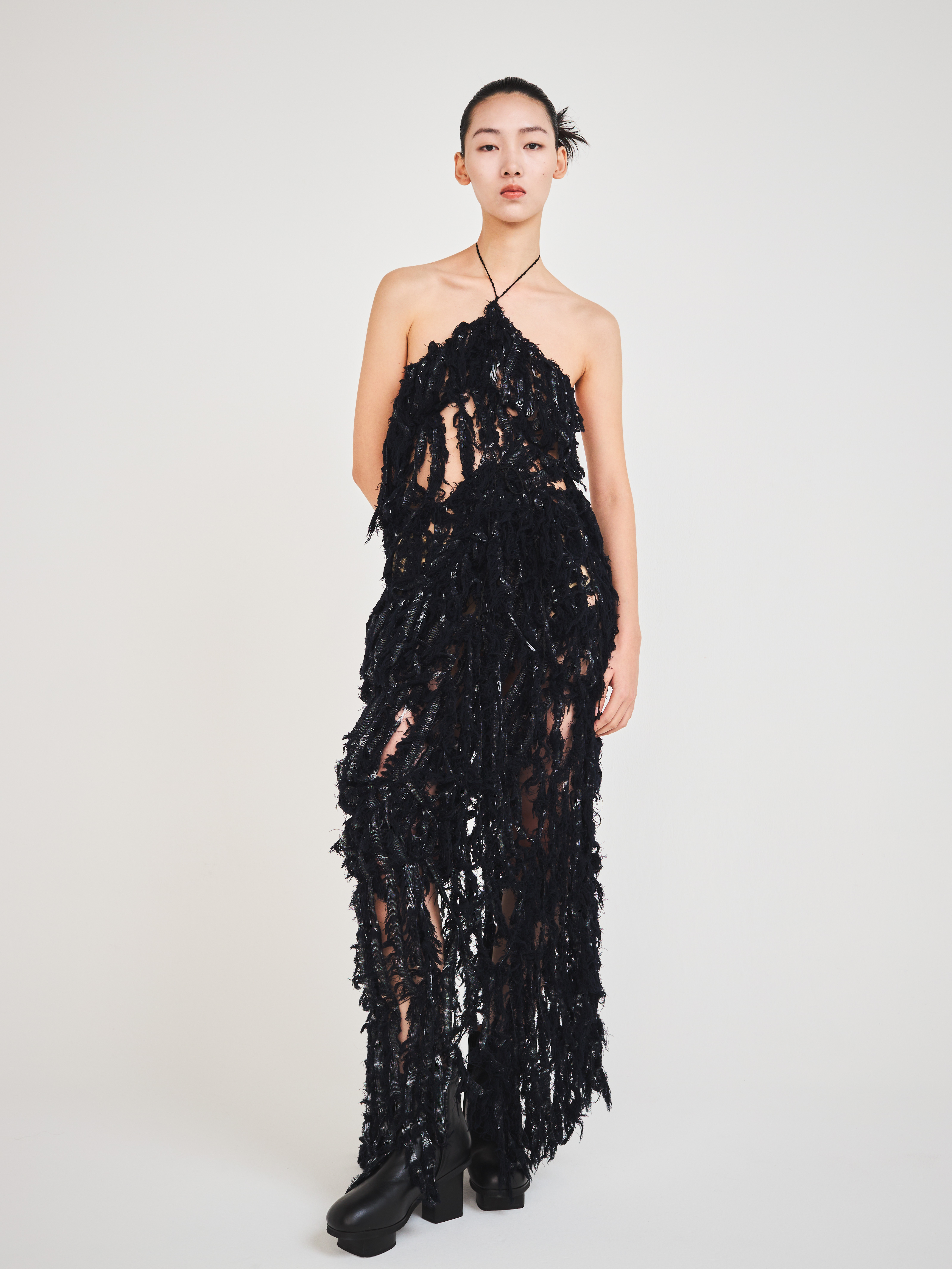 Salvaged Wool Dress by ASATO