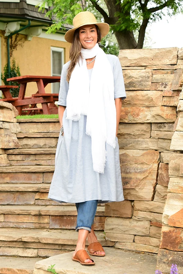 hemp and organic cotton market dress by Goddess Gear