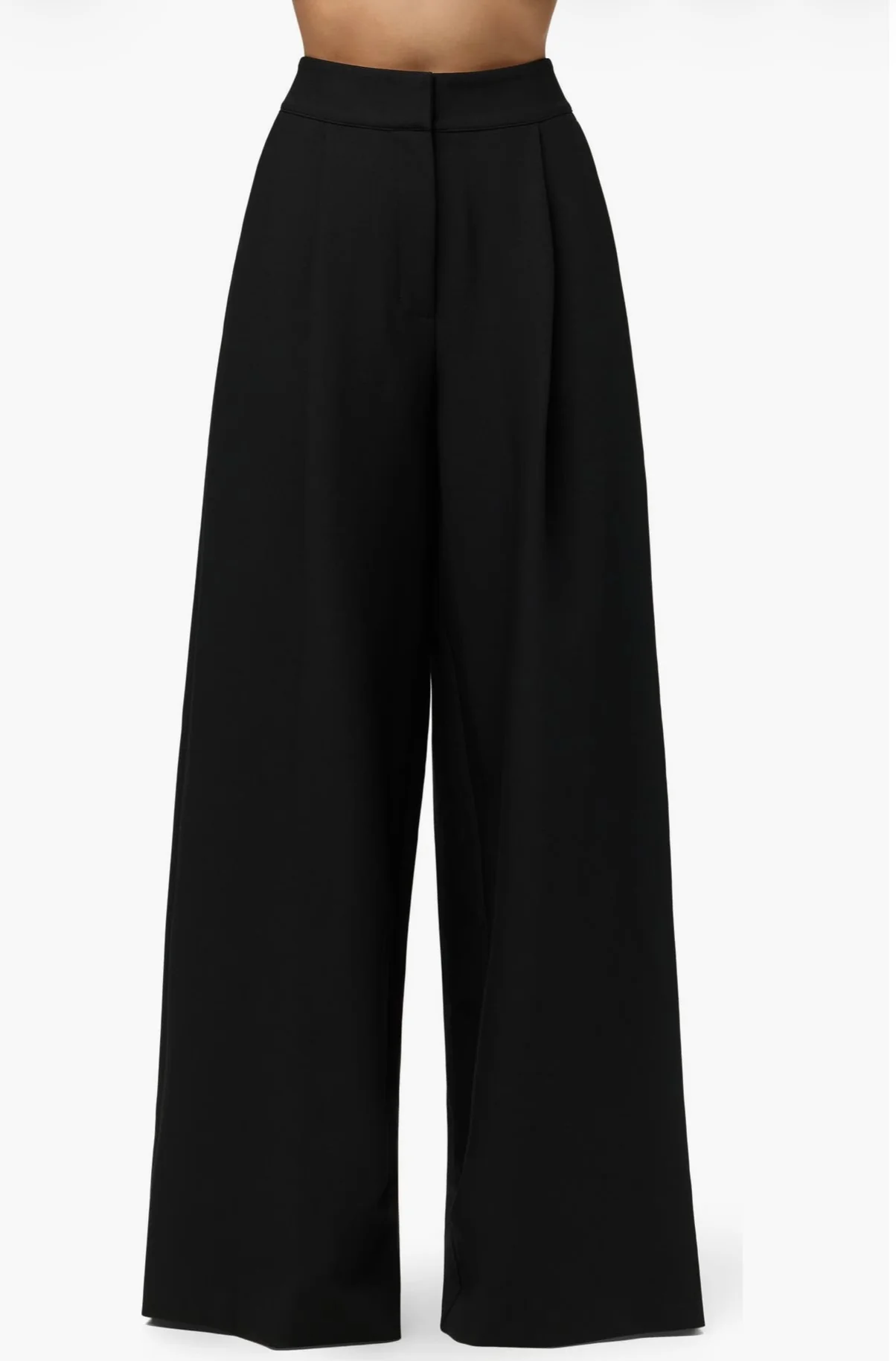 Naked Wardrobe Suiting Pleated Wide Leg Pant by Sierra Deene