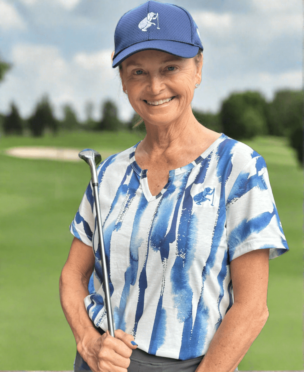 Cool Blue Tee by Putter Girl